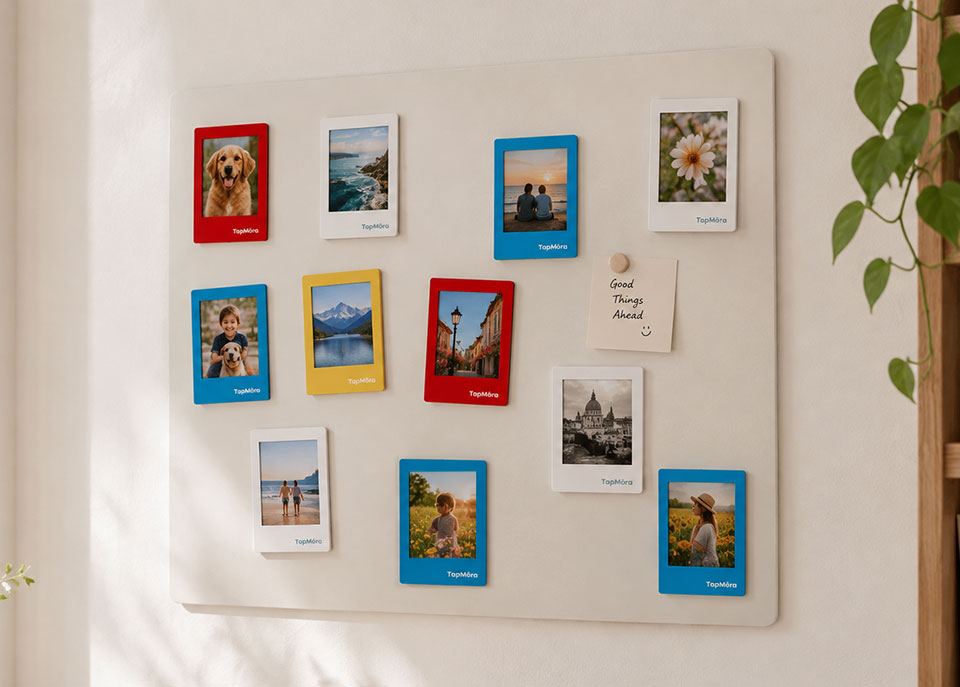 How to Create a Magnetic Photo Wall with Tapmora E Ink Magnets？