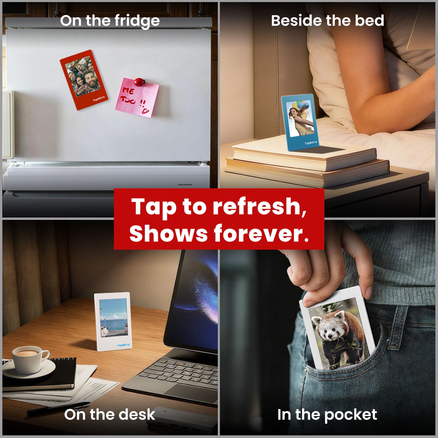 World's First Battery-Free E Ink Photo Magnet with Full-Color Display